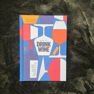 How to Drink Wine Hardcover Book - Blue/Red Cover
